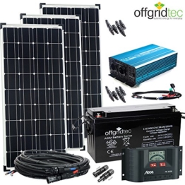 12V Solaranlage Autark XL-Master 300W Solar - 1500Wp AC Leistung 12V 230V - Inselanlage - Solarset -